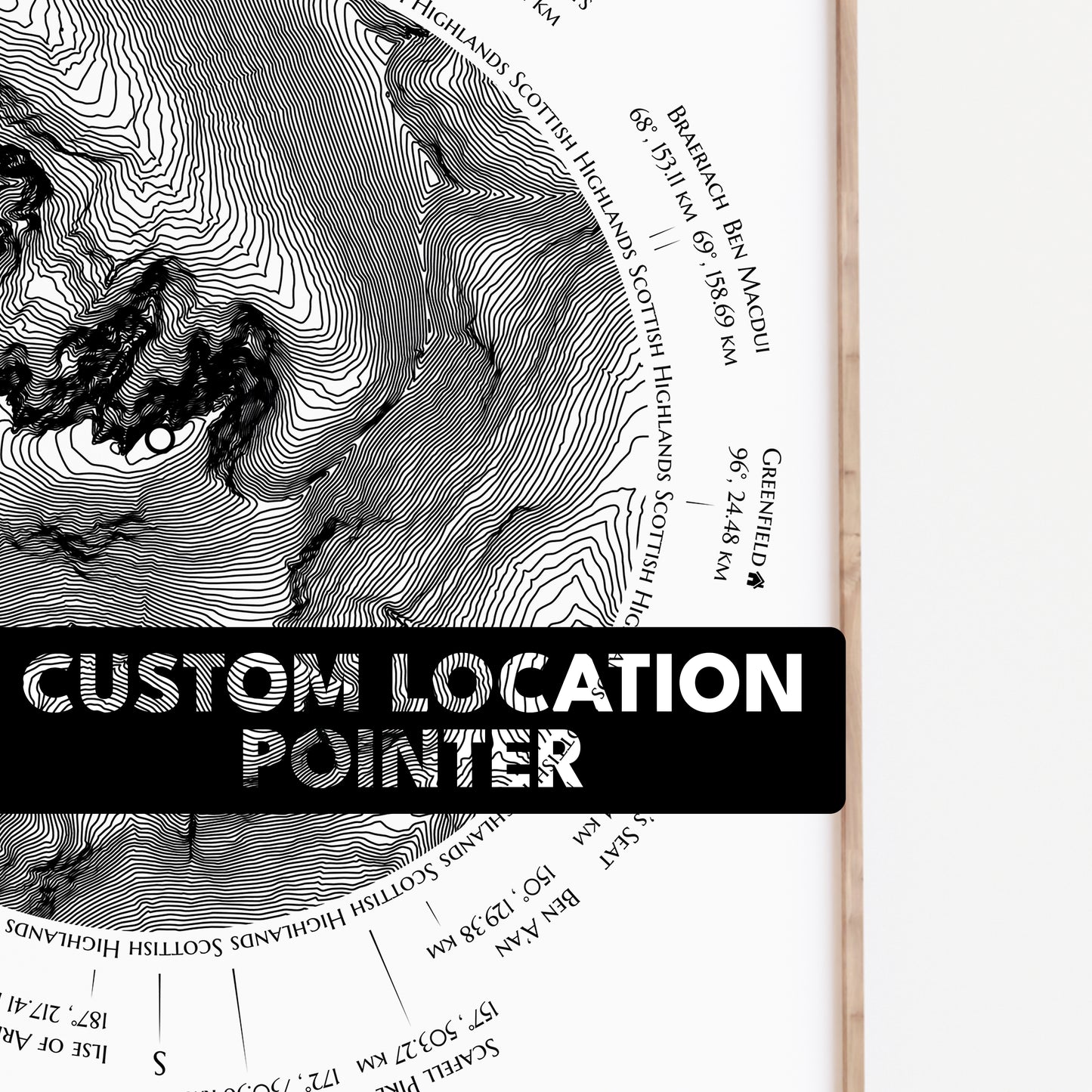 Snowdon Trig-Point Contour Map