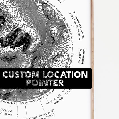 Snowdon Trig-Point Contour Map