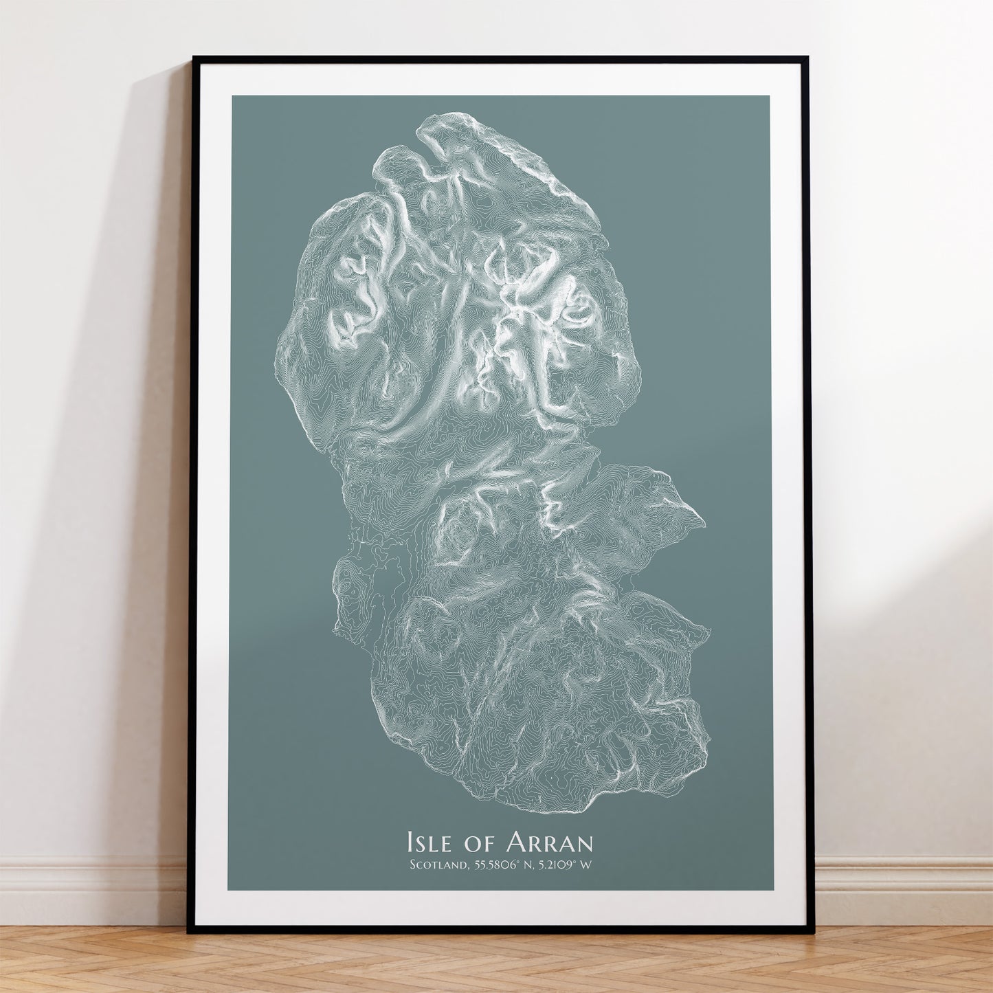 Isle of Arran Scotland Topographic Map Print