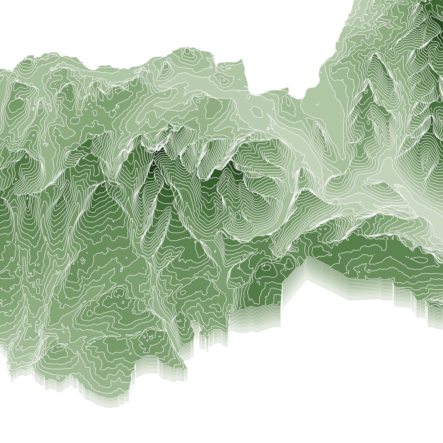 Brecon Beacons National Park Topographic Map Print