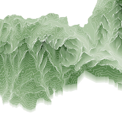 Brecon Beacons National Park Topographic Map Print