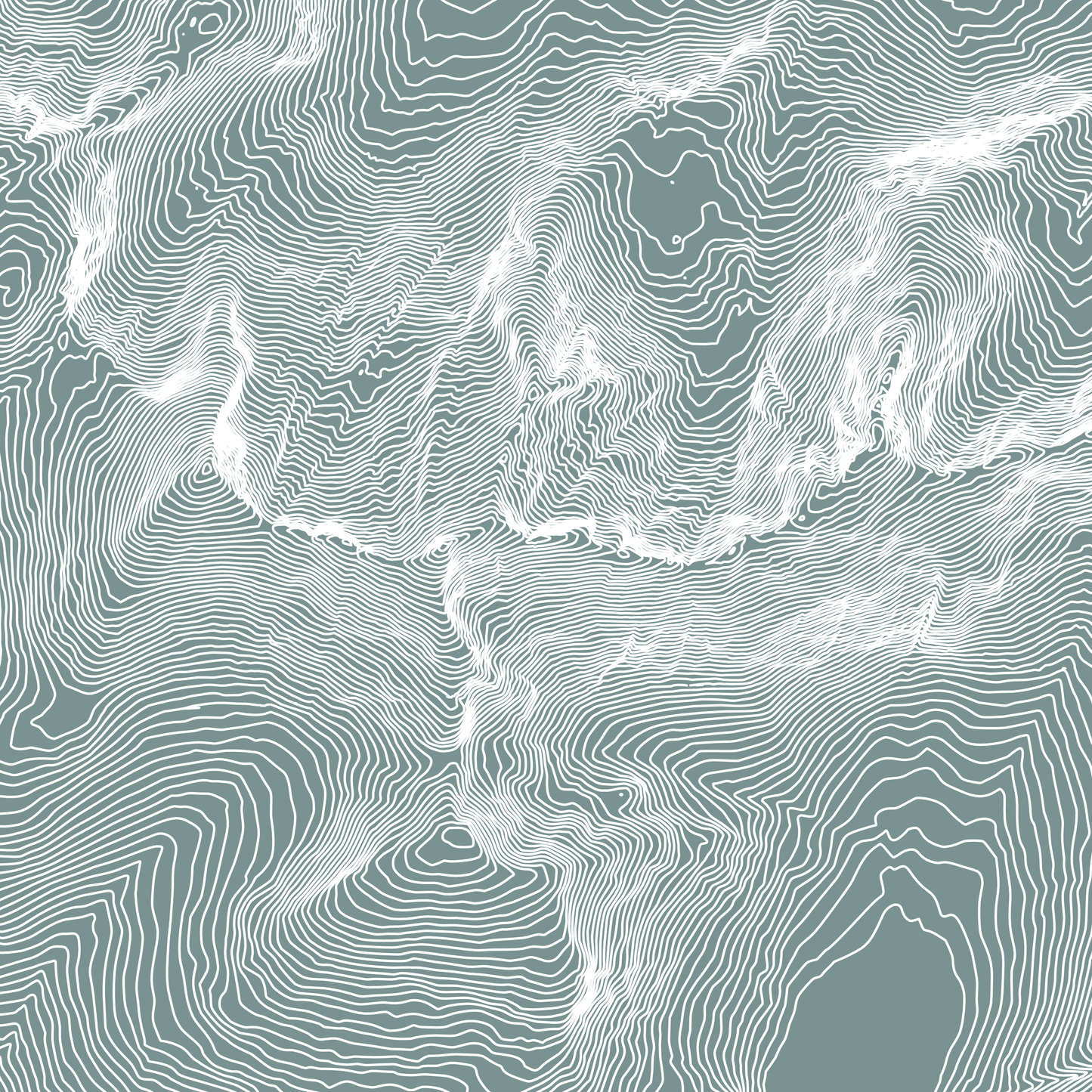 Ben Cruachan Scotland Topographic Contour Map Print