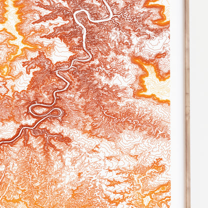 Canyonlands Utah USA Topographic Map Print