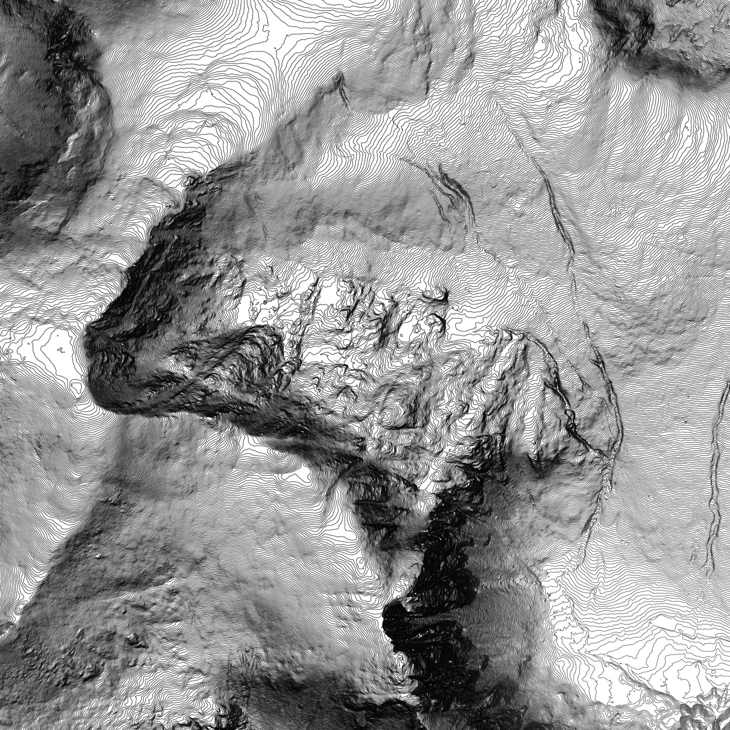 Carnedd Llewelyn Wales Topographic Map Print