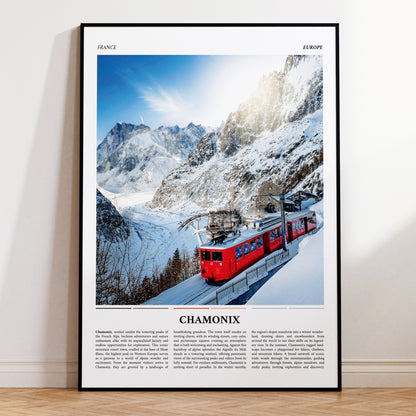 Chamonix Mer de Glace France Photograph Travel Poster Print