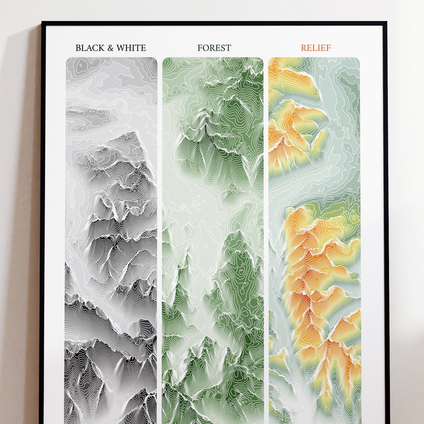 Keswick Print | Lake District Poster Topographic Map