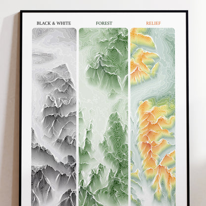Keswick Print | Lake District Poster Topographic Map
