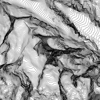 Grossglockner Austria Topographic Contour Map Print