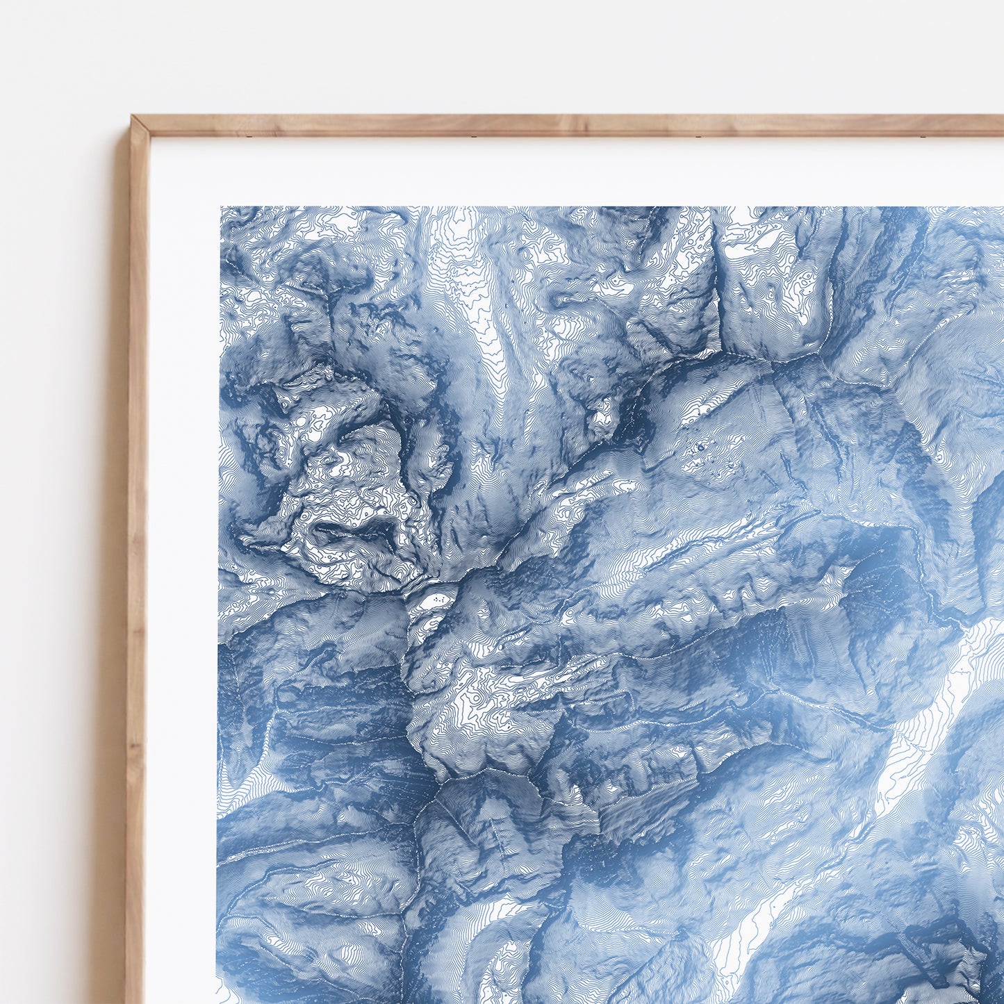 Hintertux Glacier Austria Topographic Map Print