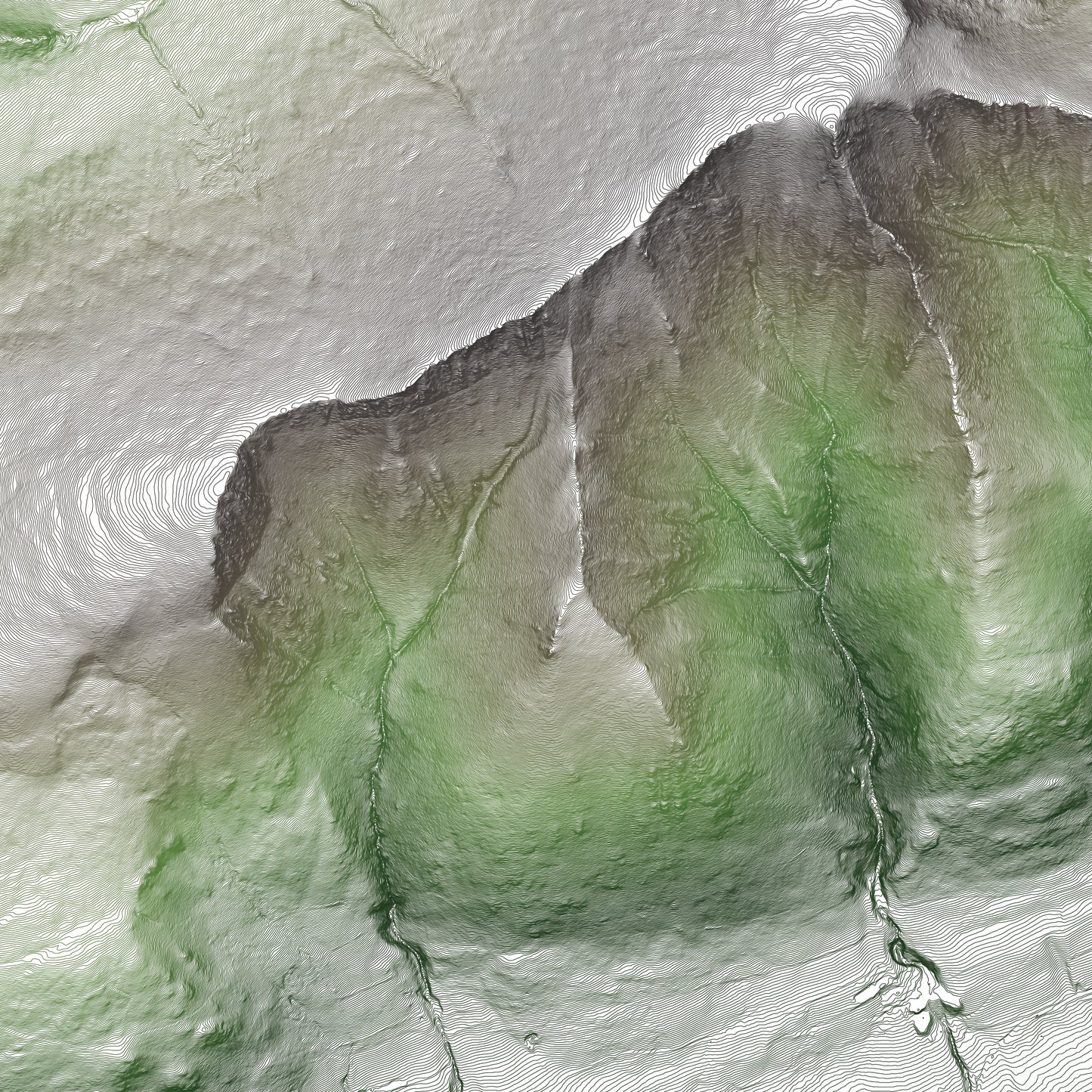 Blencathra & Sharp Ridge Lake District Topographic Map Print