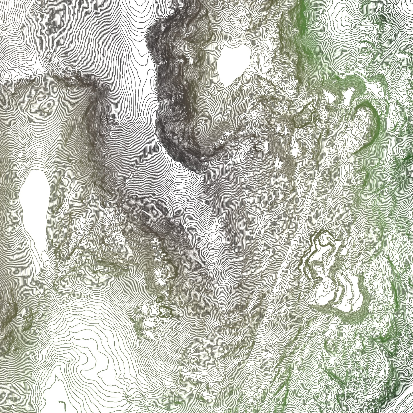 Old Man of Coniston Lake District Topographic Map Print