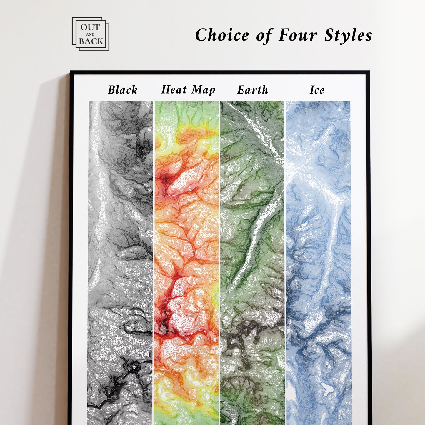 Helvellyn Lake District Topographic Art Map Print