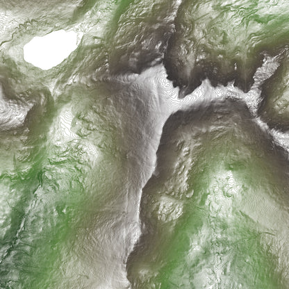 Fairfield Horseshoe Lake District Topographic Map Print