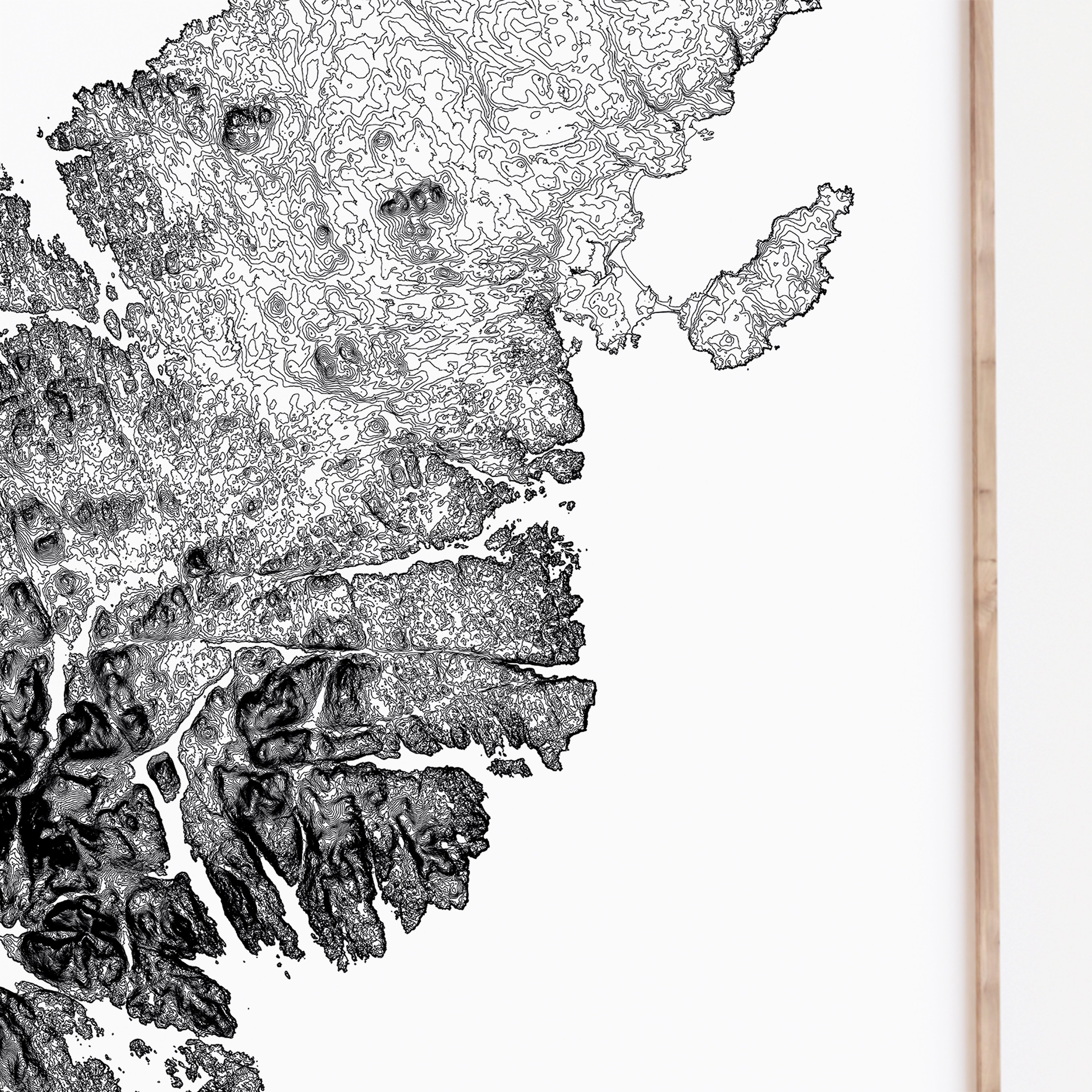 Crossbost Map Lewis & Harris Outer Hebrides Map Print | UK – outandbackstudio
