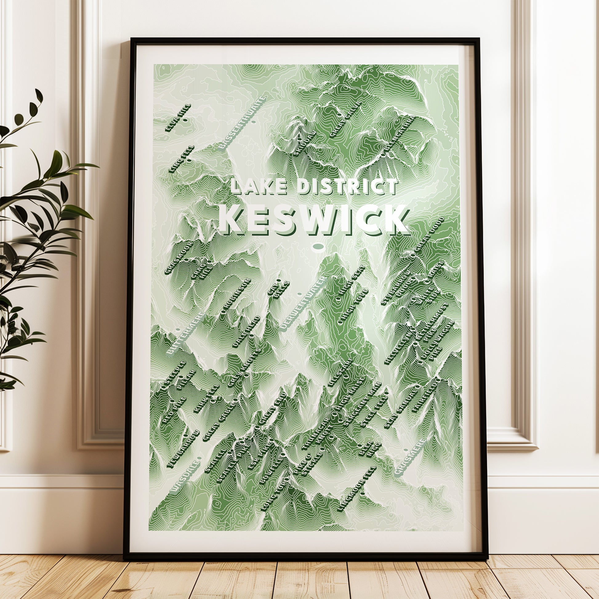 Keswick Print Lake District Poster