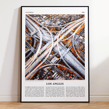 Los Angeles USA City Photograph Travel Poster Print