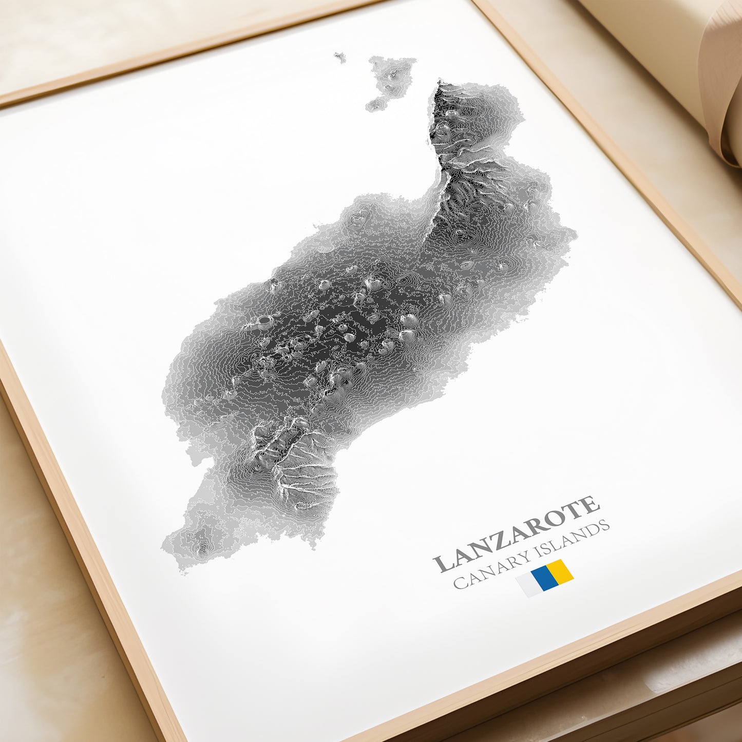 Lanzarote Map Print