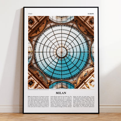 Milan Italy Photograph Travel Poster Print