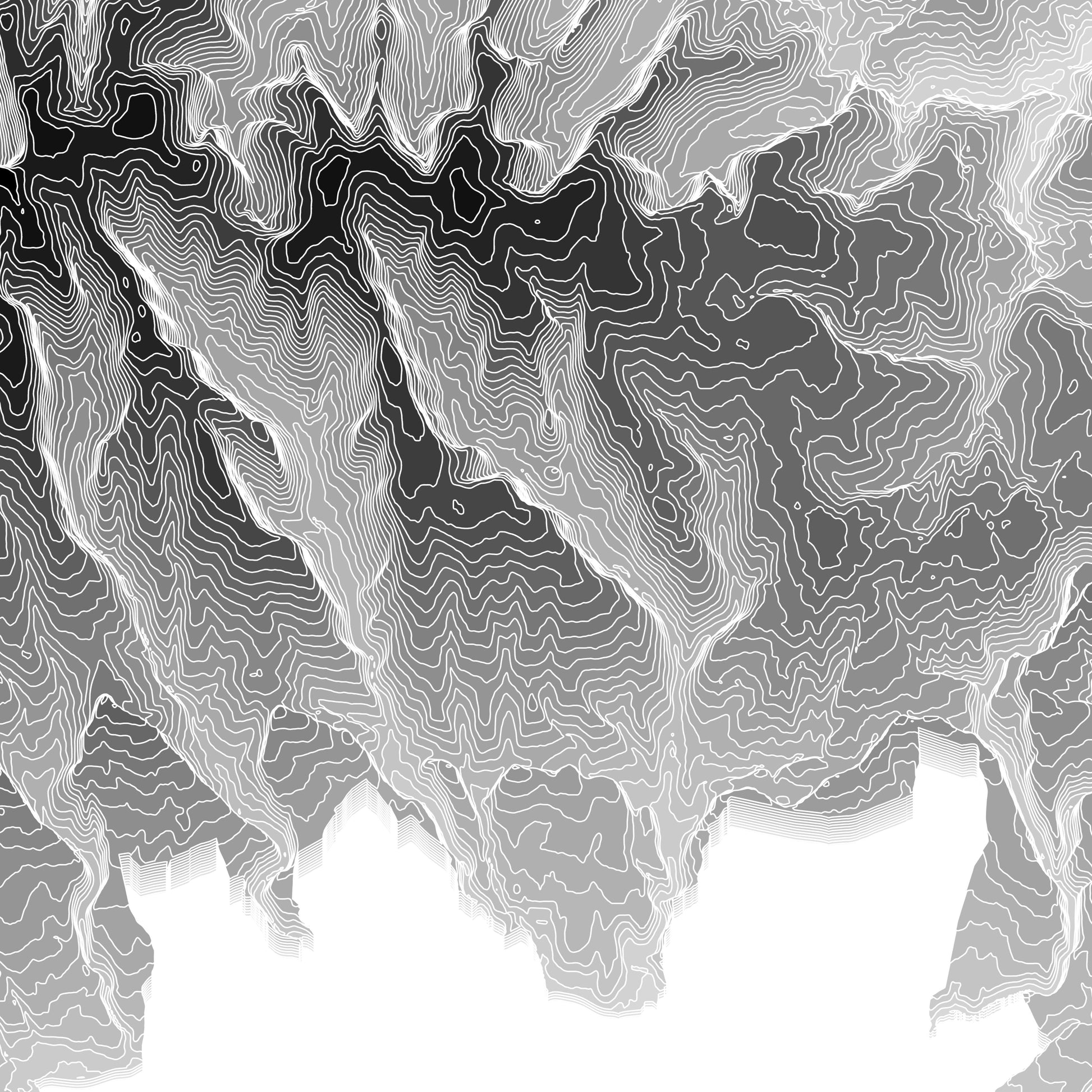 North Yorkshire moors topographic map