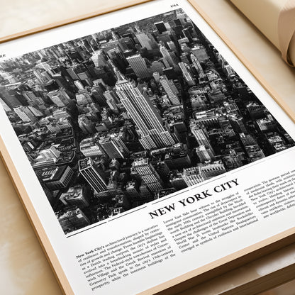 NYC Photograph Travel Poster Print