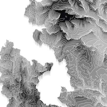 The Peak District National Park Topographic Map Print