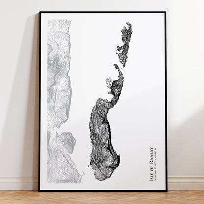 Isle of Raasay Map Print