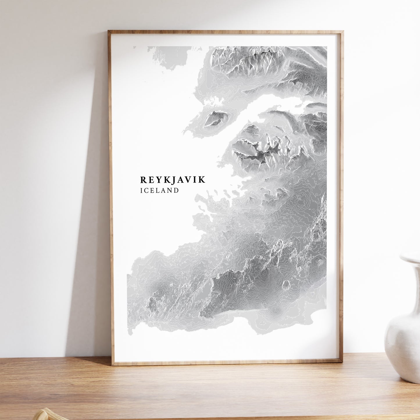 Reykjavik Iceland Poster Map