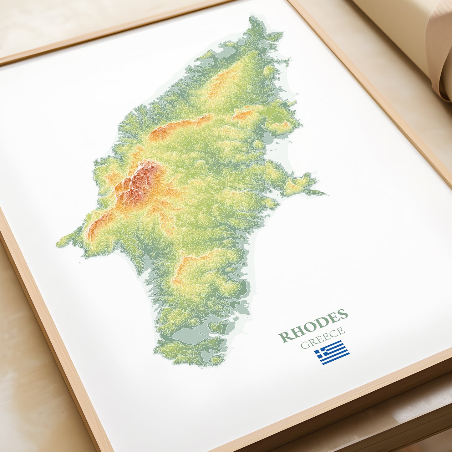 Rhodes Map Print