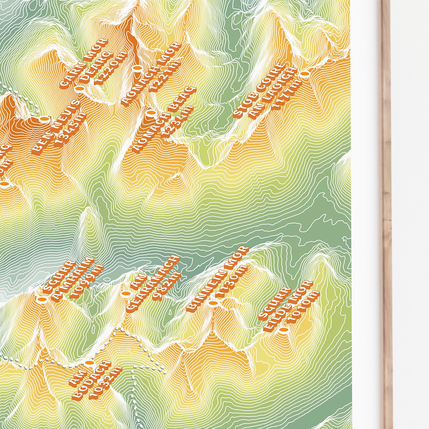 STeall MArathon Topographic Map Print