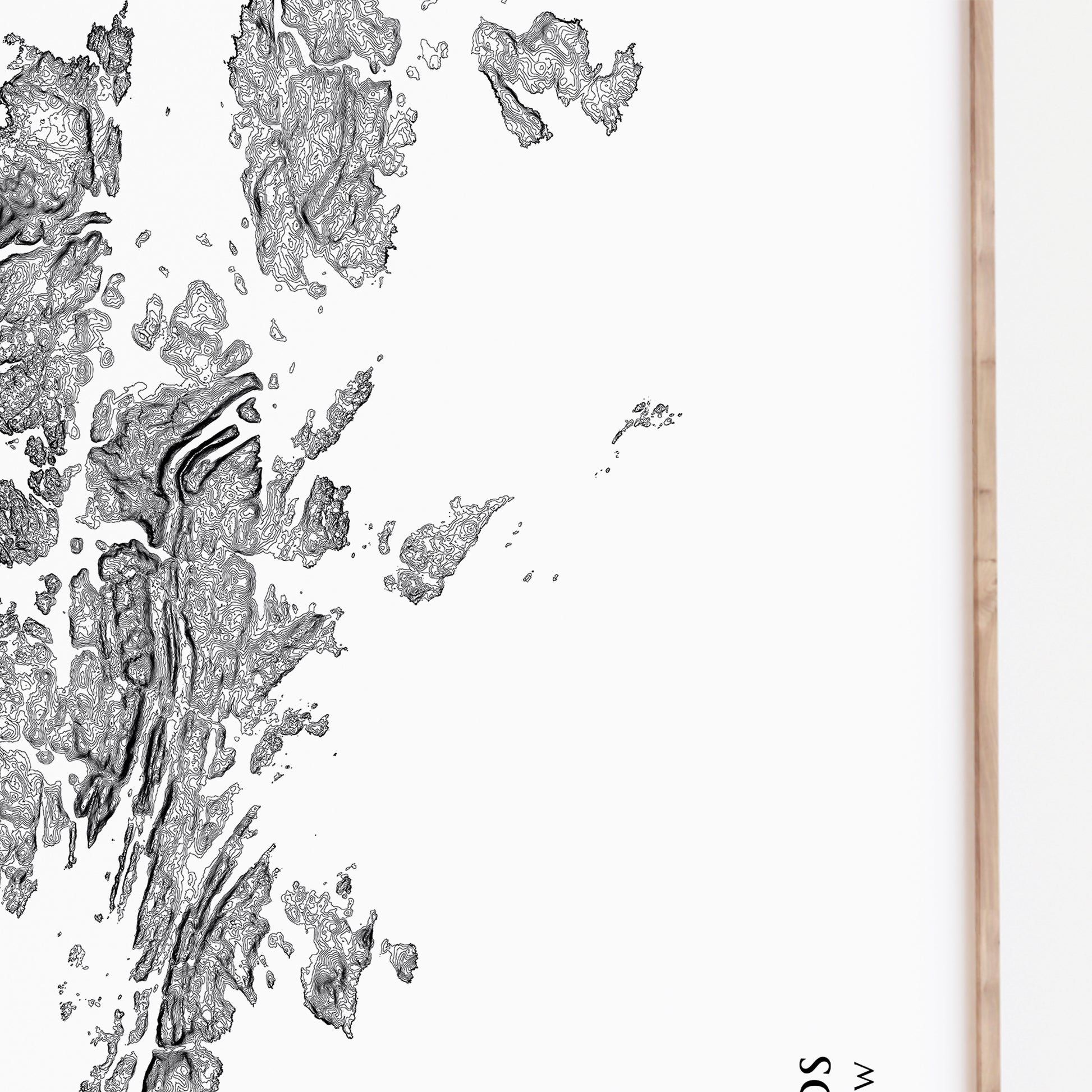 Shetland Islands Map Poster