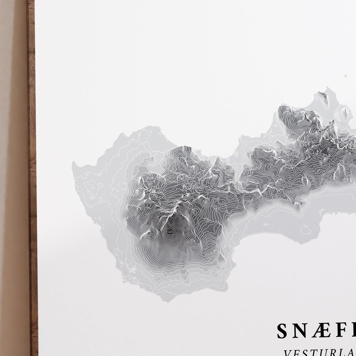 Snaefellsnes Peninsula Iceland Map Print