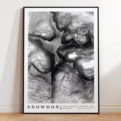 Snowdon Topographic Map Print