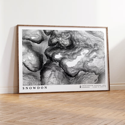 Snowdon Horseshoe & Crib Goch Topographic Map Print