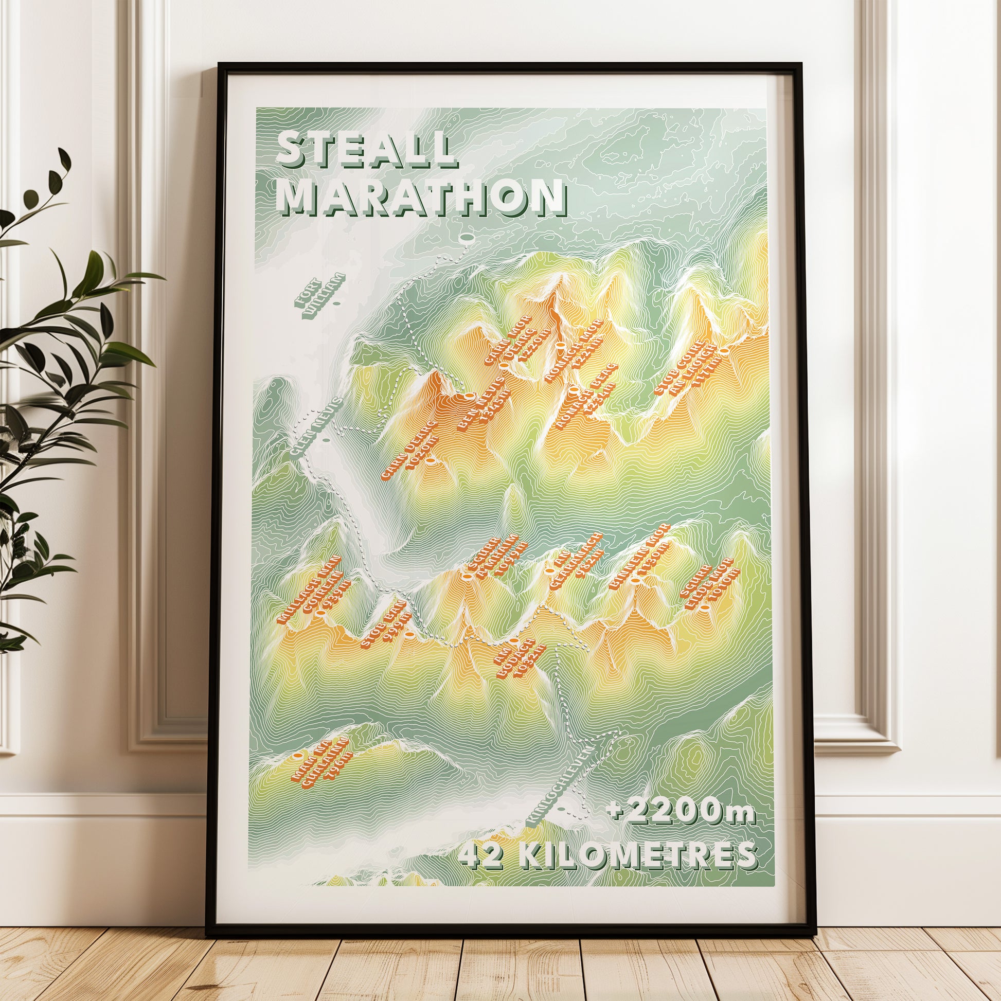 Steall MArathon Poster Print Salomon Skyline