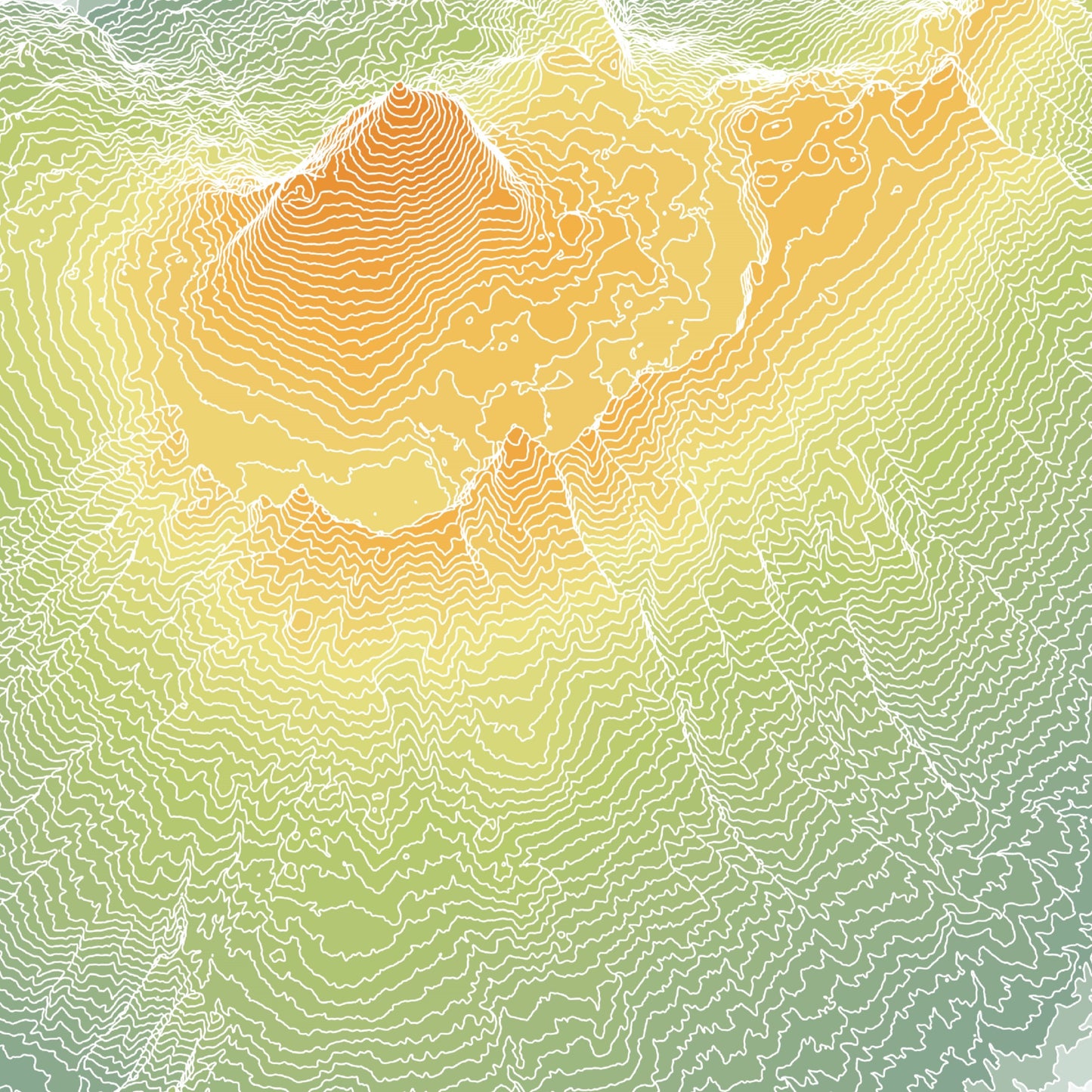 Tenerife Poster Canary Islands Topographic Map Print