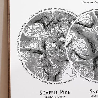 UK Three Peaks Challenge Art