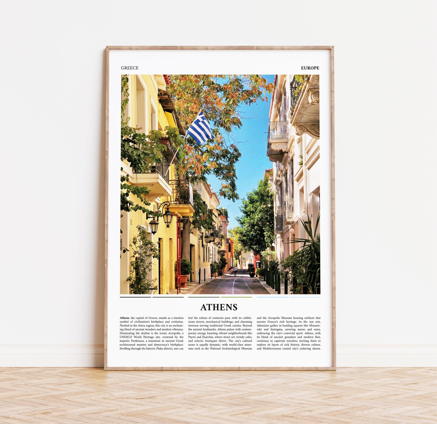 Athens Greece Travel Poster Print