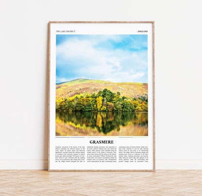  Lake District Painting Style Travel Poster Print