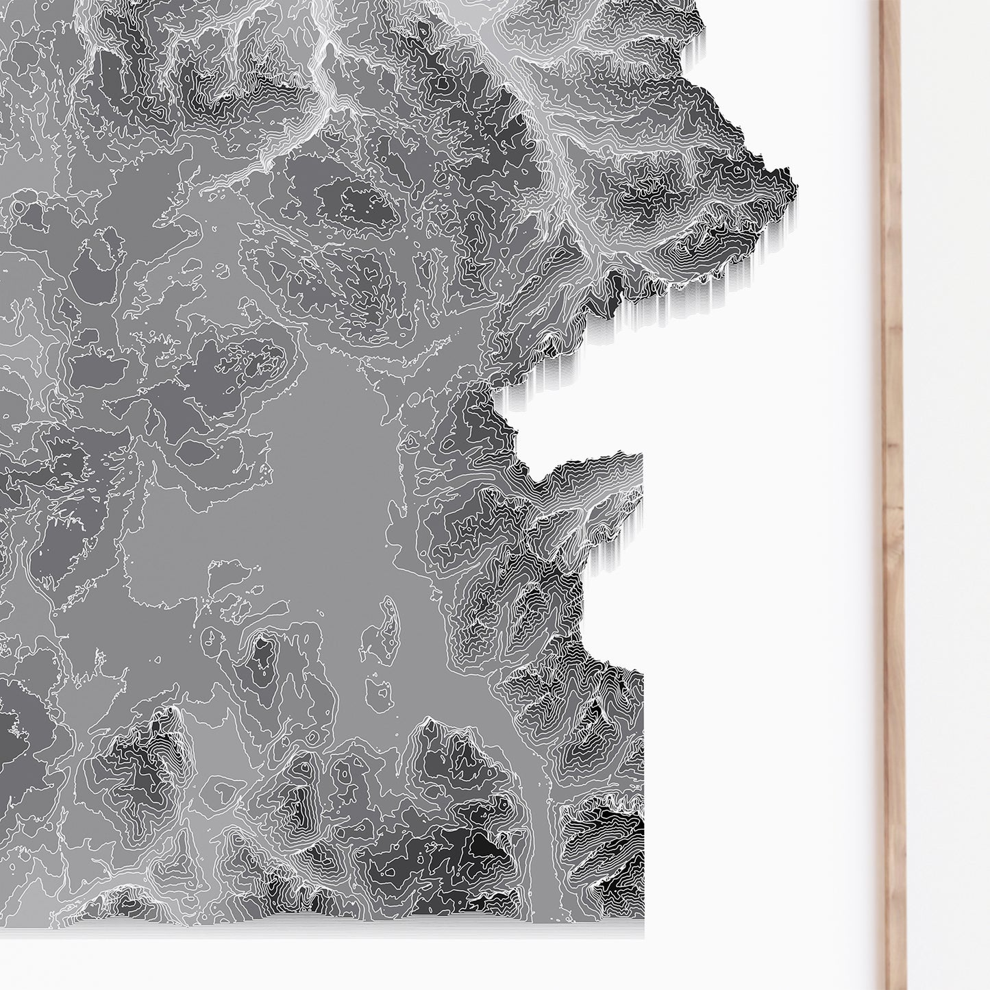 Yellowstone National Park Topographic Map Print