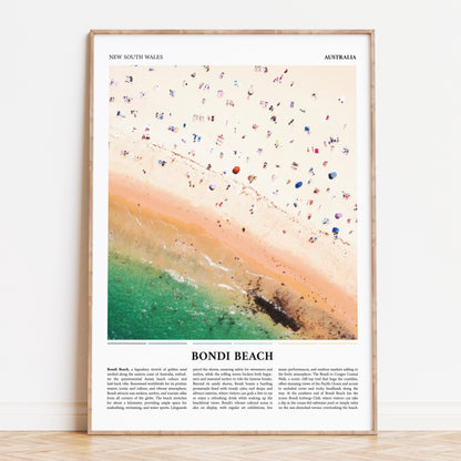 Bondi Beach Travel Poster Australia Print | Vintage