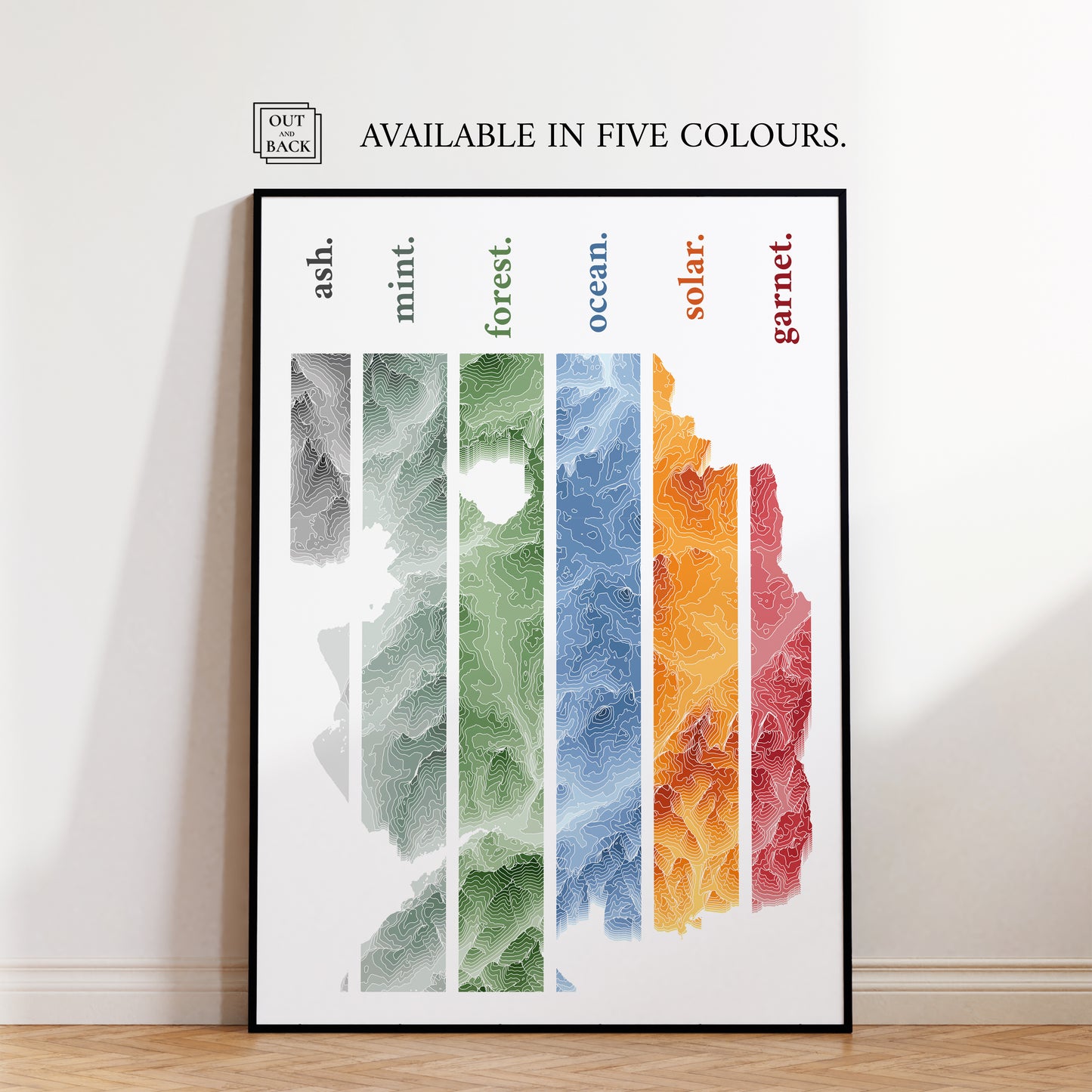 Glacier National Park Topographic Map Print